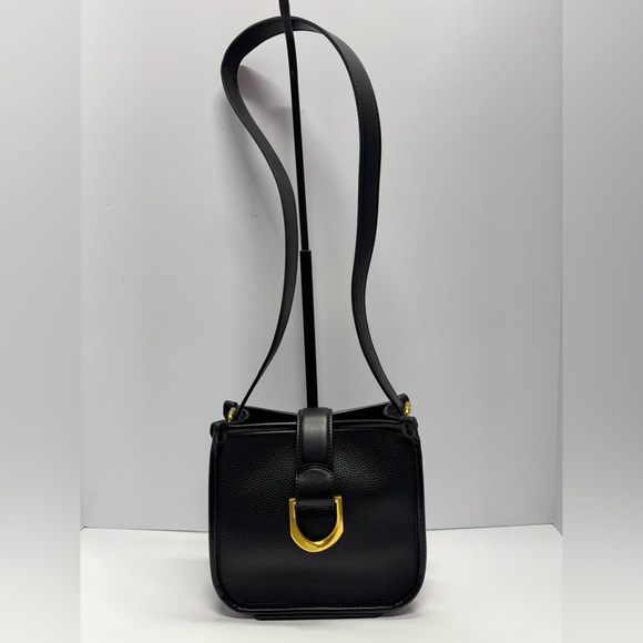 Antik Kraft Handbags - ✨Antik Kraft Black Crossbody Bag Gold Buckle Accent